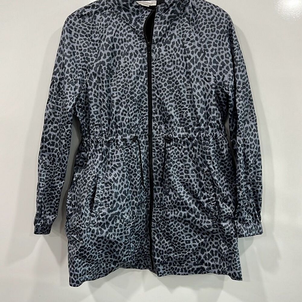 Motherhood Maternity Leopard Rain Jacket Large
